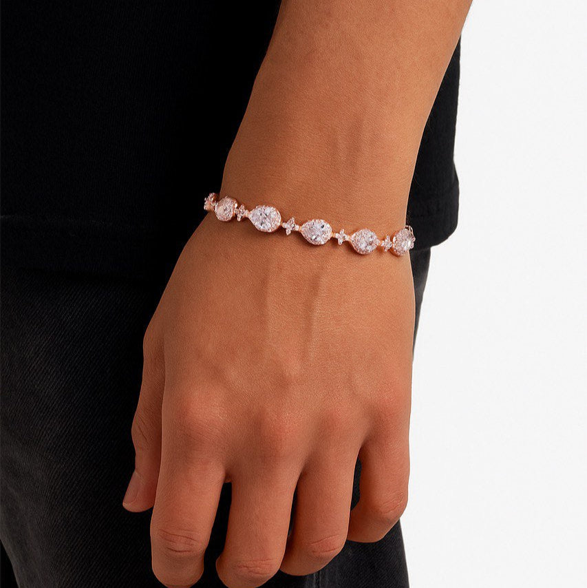 Bracelet en Goutte d'étoile rosée