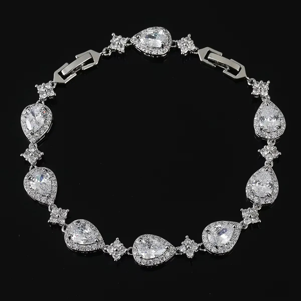 Bracelet en Goutte d'étoile argentée