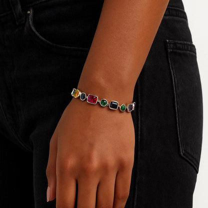 Bracelet classique multi formes (Argent)