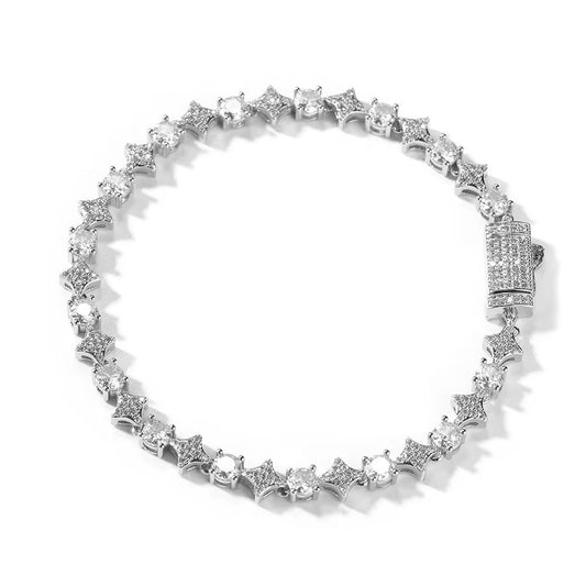 Bracelet Tennis Star (Argent)