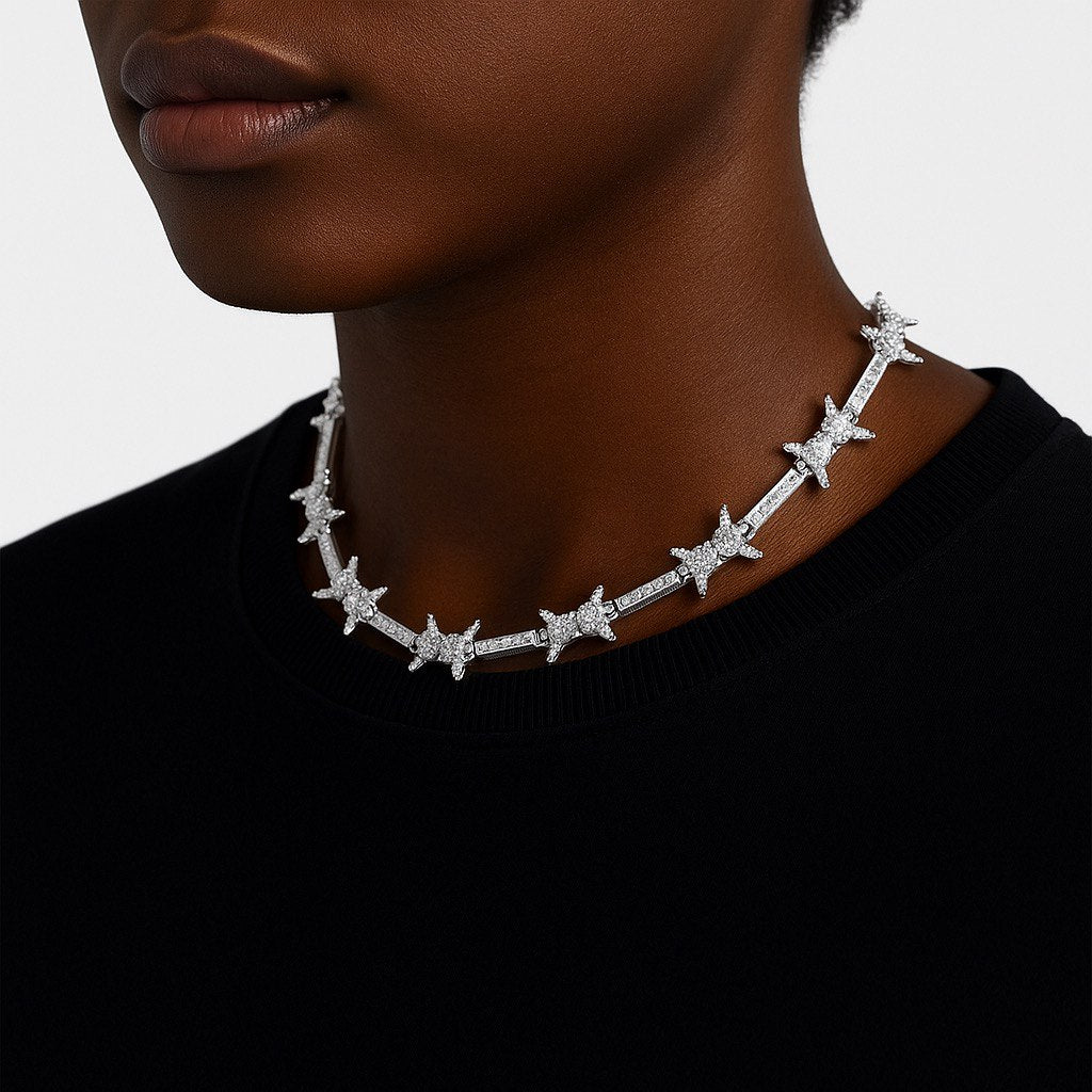 Collier X (Argent)