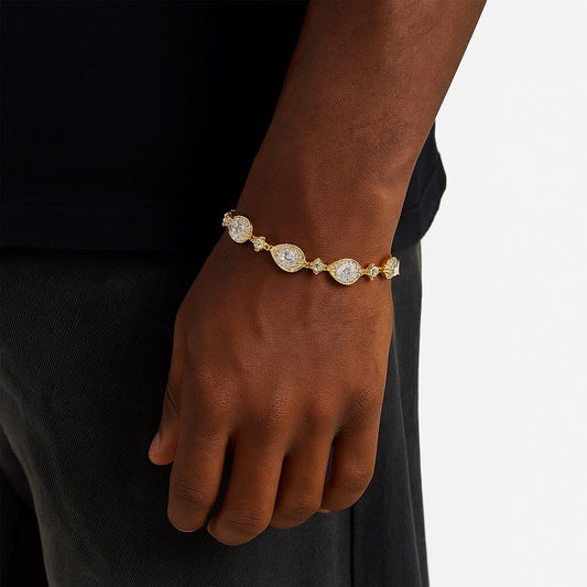 Bracelet en Goutte d'étoile dorée