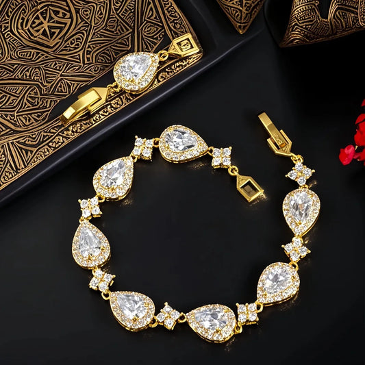 Bracelet en Goutte d'étoile dorée